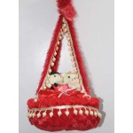 Beautiful Bed Hanging Jhoola with Love Couple Teddy Bears